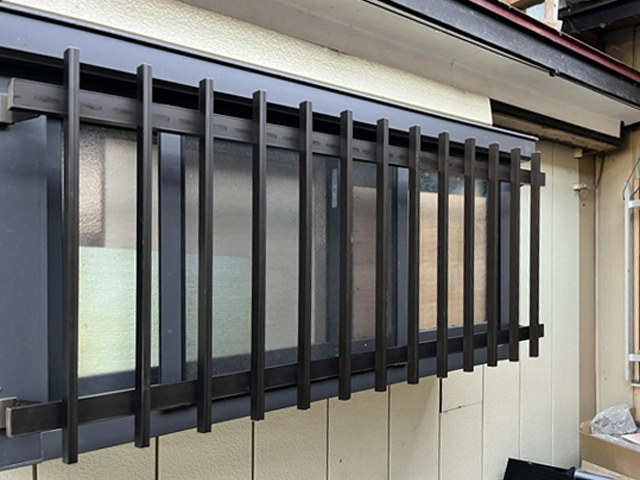 防犯工事｜防犯面格子設置工事｜宇都宮市O様邸(2025.12.20)